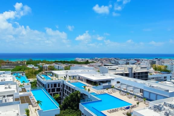 Stylish modern 1BR Playa Centro Rooftop vista Mar